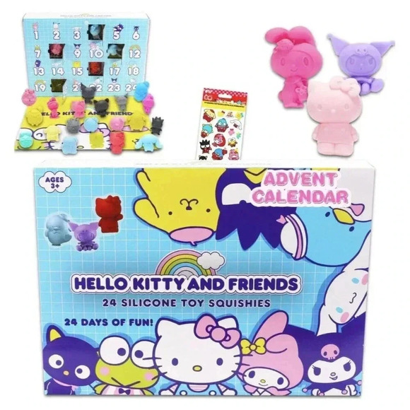UCC Sanrio Hello Kitty & Friends Advent Calendar Set 24 Days Toy Squishies BLUE - Picture 9 of 10